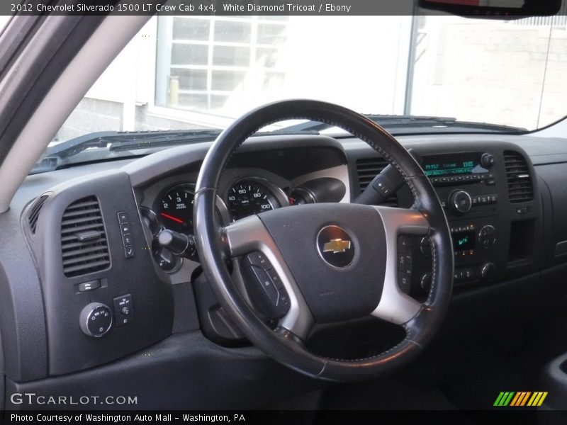 White Diamond Tricoat / Ebony 2012 Chevrolet Silverado 1500 LT Crew Cab 4x4