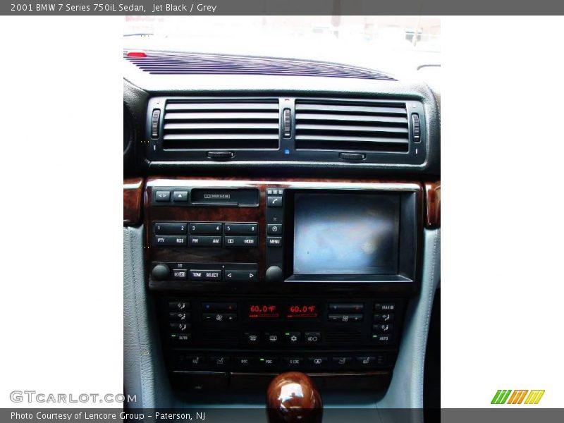 Jet Black / Grey 2001 BMW 7 Series 750iL Sedan