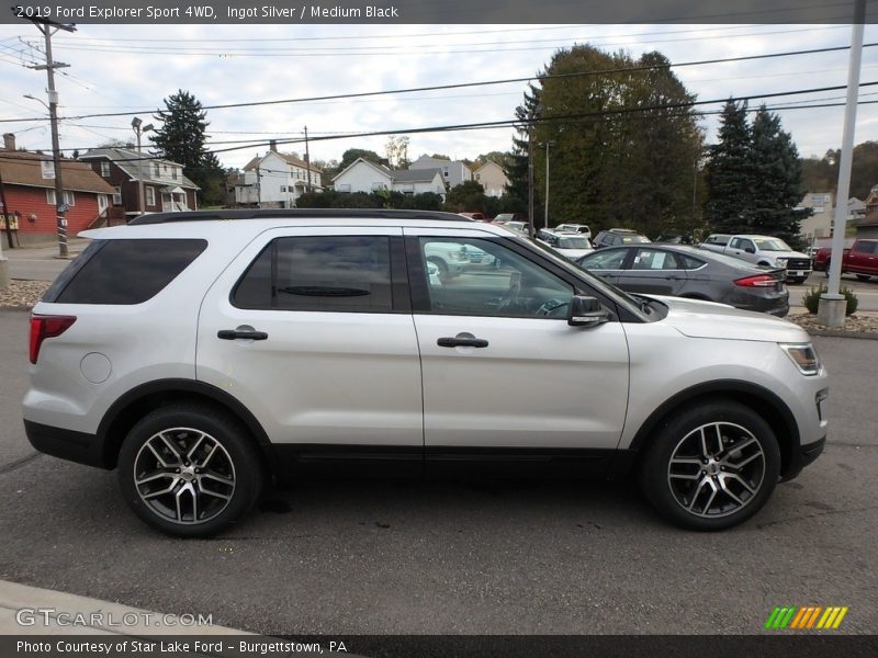 Ingot Silver / Medium Black 2019 Ford Explorer Sport 4WD