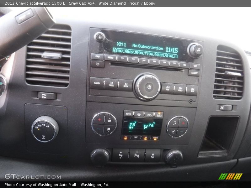 White Diamond Tricoat / Ebony 2012 Chevrolet Silverado 1500 LT Crew Cab 4x4