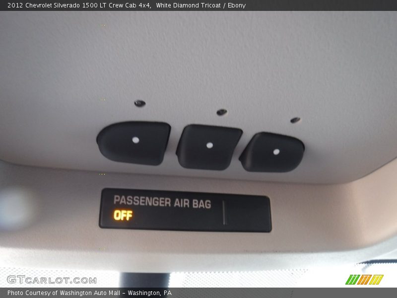White Diamond Tricoat / Ebony 2012 Chevrolet Silverado 1500 LT Crew Cab 4x4