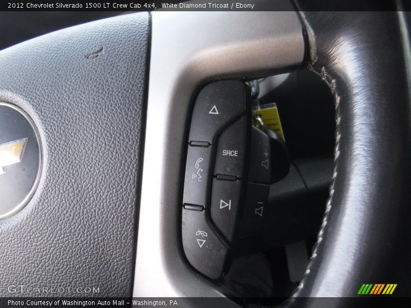 White Diamond Tricoat / Ebony 2012 Chevrolet Silverado 1500 LT Crew Cab 4x4