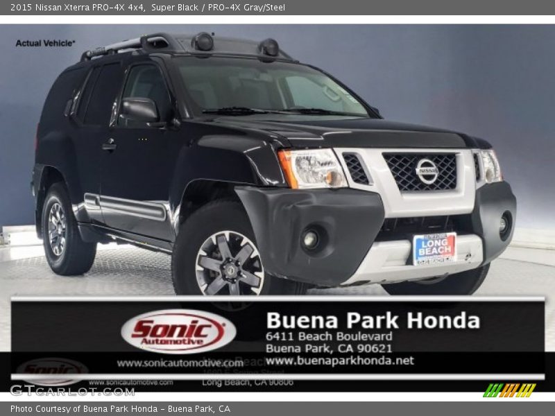 Super Black / PRO-4X Gray/Steel 2015 Nissan Xterra PRO-4X 4x4