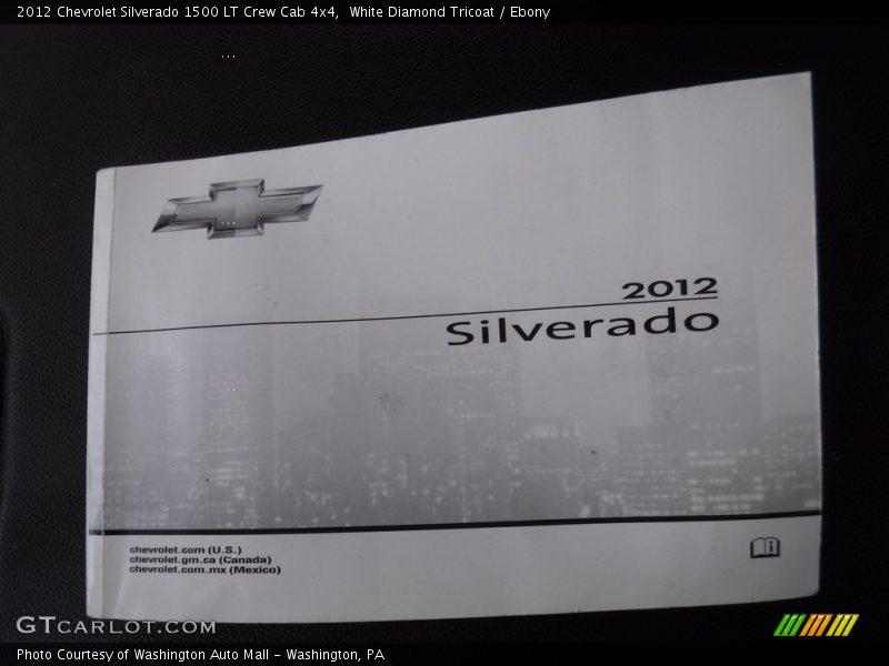 White Diamond Tricoat / Ebony 2012 Chevrolet Silverado 1500 LT Crew Cab 4x4
