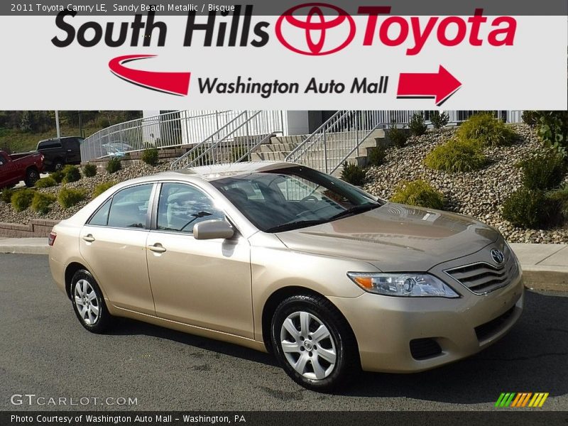 Sandy Beach Metallic / Bisque 2011 Toyota Camry LE
