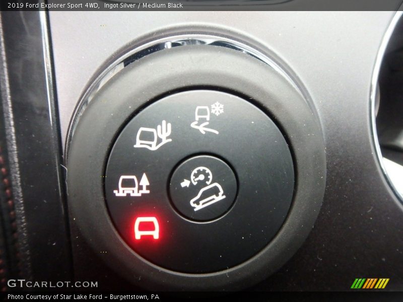 Controls of 2019 Explorer Sport 4WD