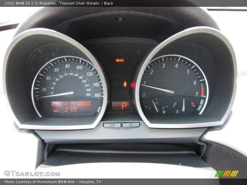 Titanium Silver Metallic / Black 2003 BMW Z4 2.5i Roadster