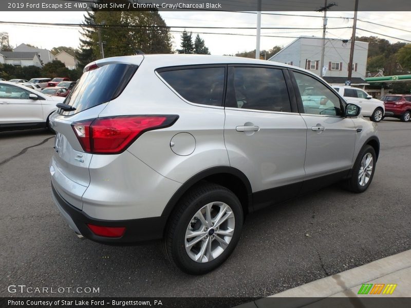 Ingot Silver / Chromite Gray/Charcoal Black 2019 Ford Escape SE 4WD