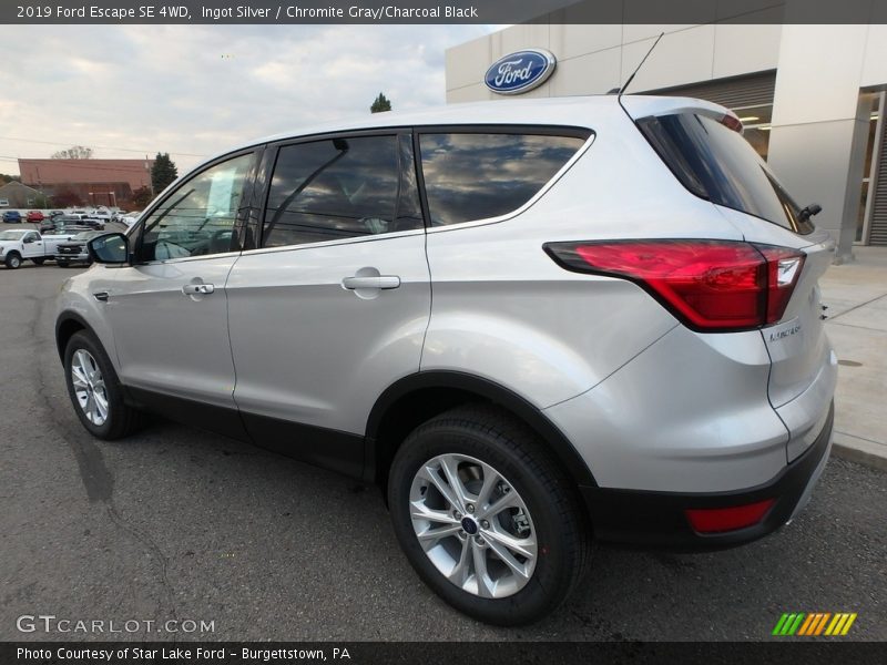 Ingot Silver / Chromite Gray/Charcoal Black 2019 Ford Escape SE 4WD