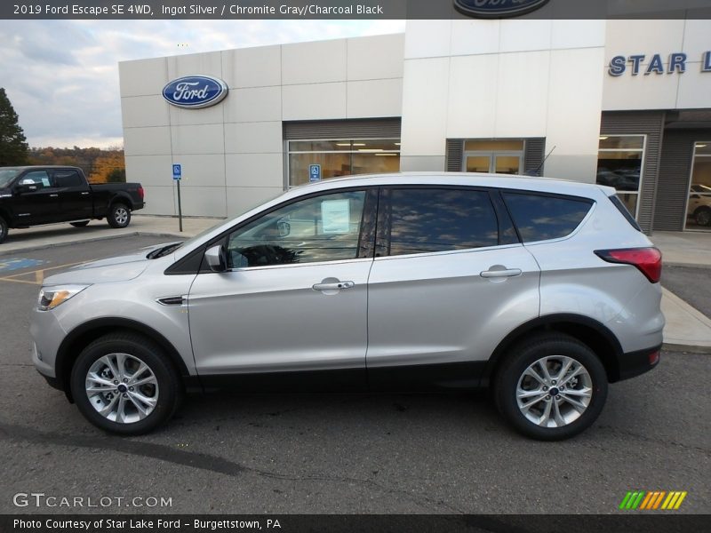 Ingot Silver / Chromite Gray/Charcoal Black 2019 Ford Escape SE 4WD