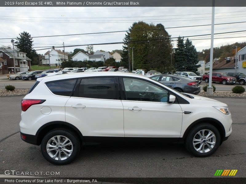 White Platinum / Chromite Gray/Charcoal Black 2019 Ford Escape SE 4WD