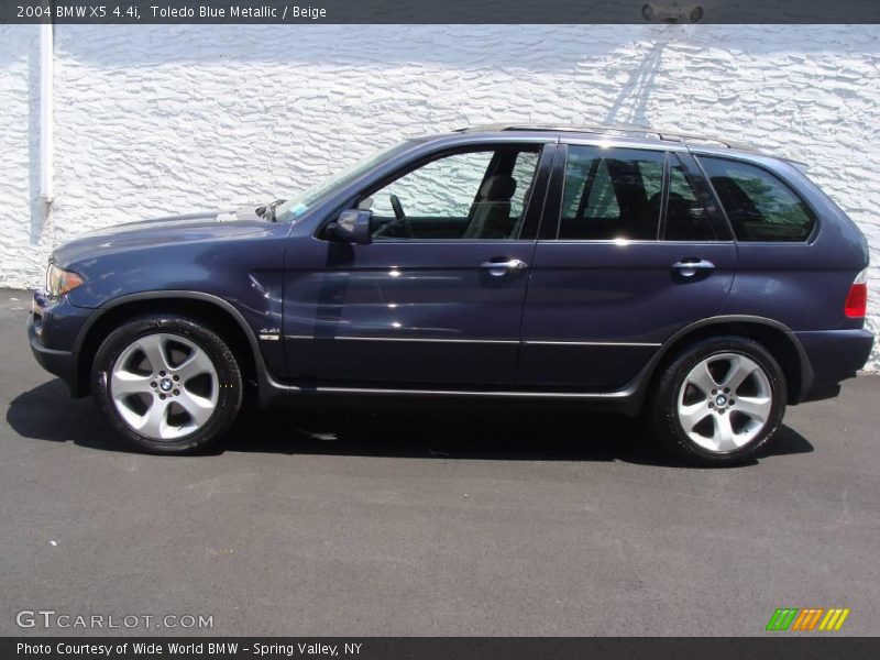 Toledo Blue Metallic / Beige 2004 BMW X5 4.4i