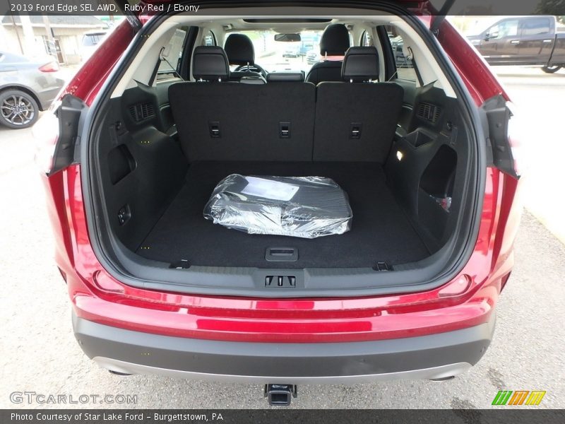 Ruby Red / Ebony 2019 Ford Edge SEL AWD