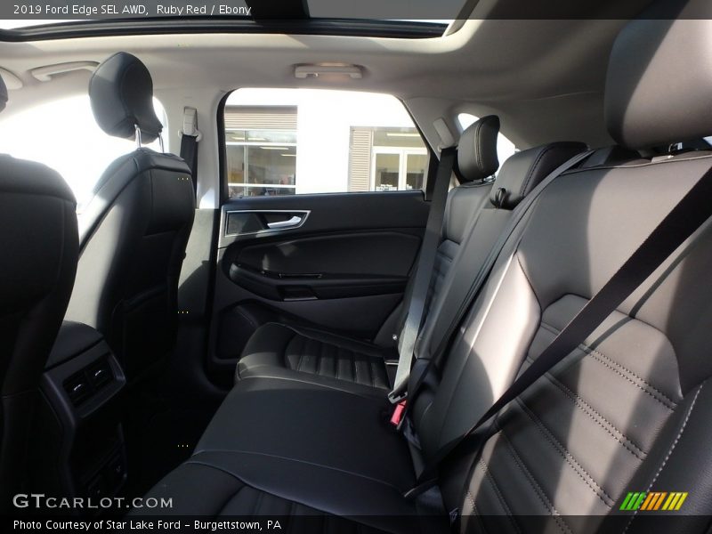 Ruby Red / Ebony 2019 Ford Edge SEL AWD
