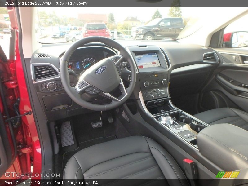 Ruby Red / Ebony 2019 Ford Edge SEL AWD