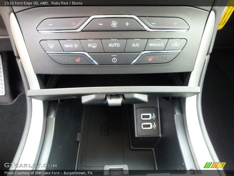 Ruby Red / Ebony 2019 Ford Edge SEL AWD