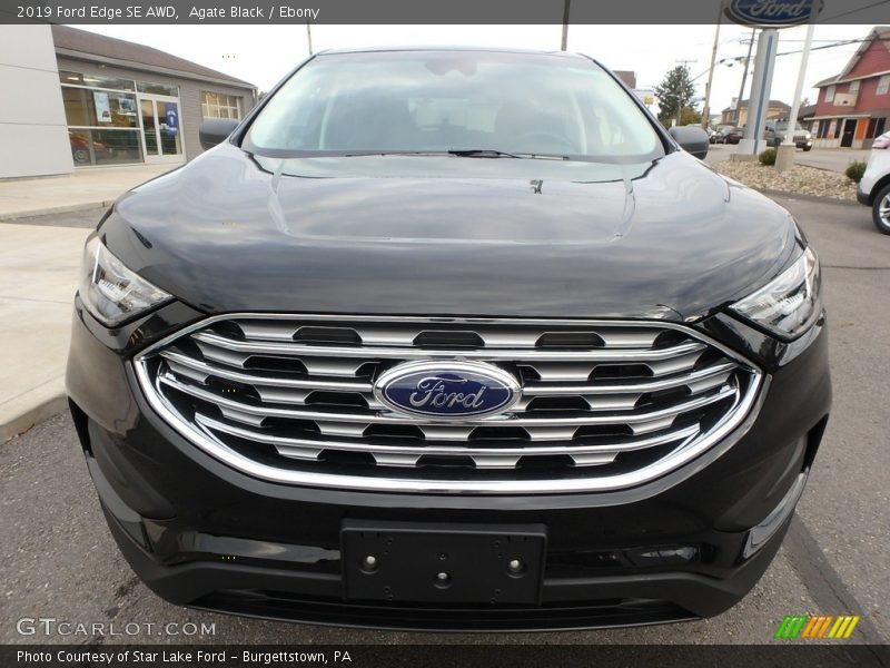 Agate Black / Ebony 2019 Ford Edge SE AWD