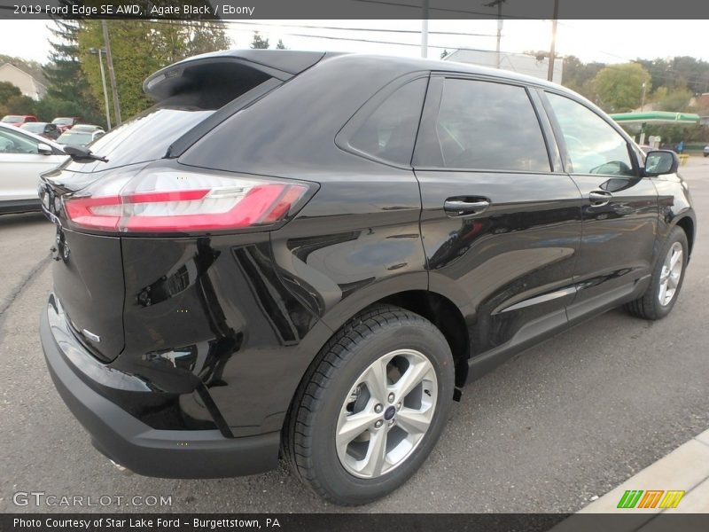 Agate Black / Ebony 2019 Ford Edge SE AWD