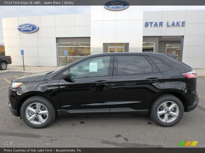 Agate Black / Ebony 2019 Ford Edge SE AWD