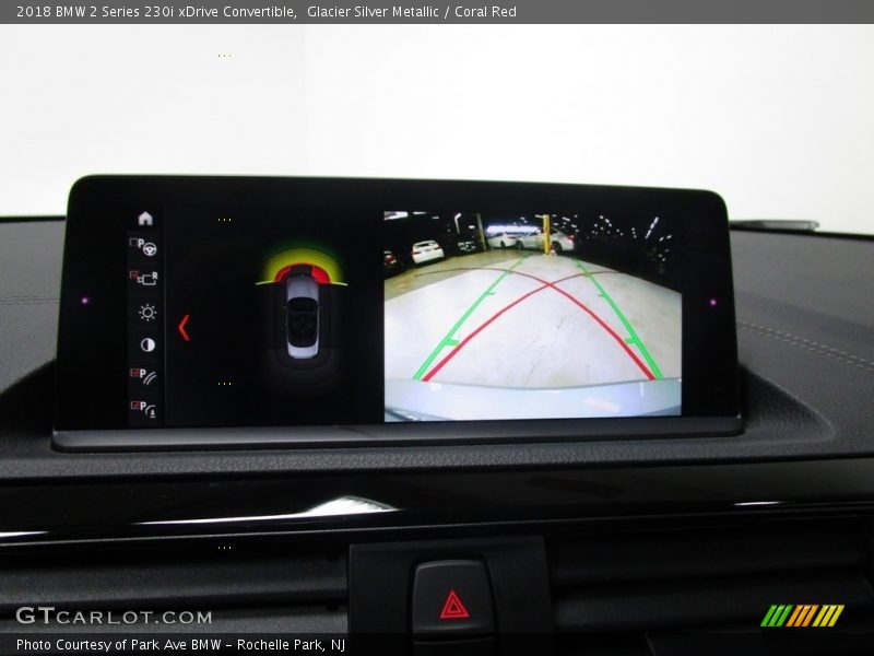 Glacier Silver Metallic / Coral Red 2018 BMW 2 Series 230i xDrive Convertible