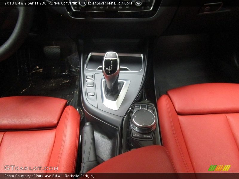 Glacier Silver Metallic / Coral Red 2018 BMW 2 Series 230i xDrive Convertible