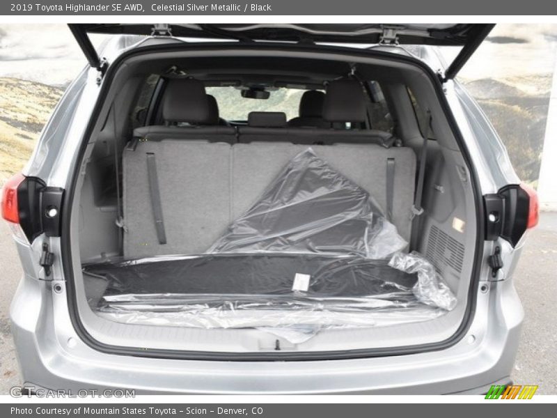 Celestial Silver Metallic / Black 2019 Toyota Highlander SE AWD