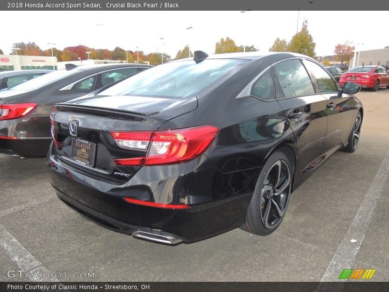 Crystal Black Pearl / Black 2018 Honda Accord Sport Sedan