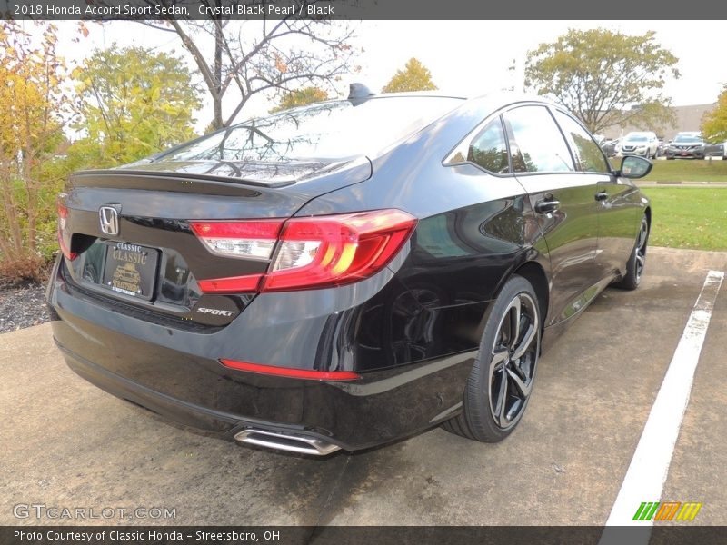 Crystal Black Pearl / Black 2018 Honda Accord Sport Sedan