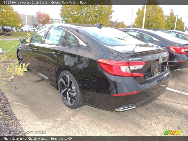 Crystal Black Pearl / Black 2018 Honda Accord Sport Sedan