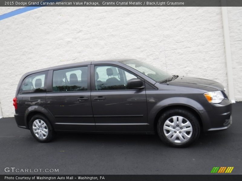 Granite Crystal Metallic / Black/Light Graystone 2015 Dodge Grand Caravan American Value Package