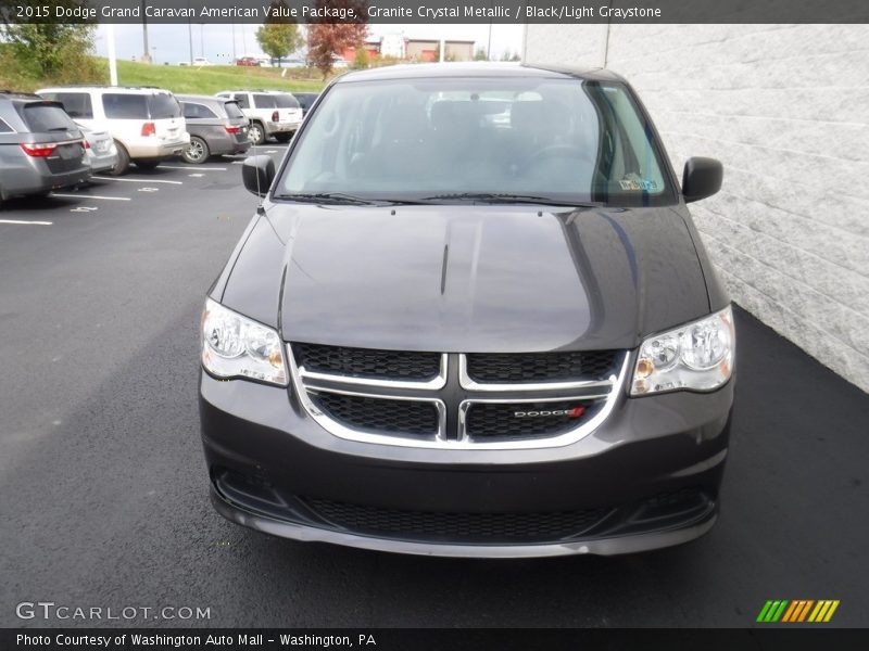 Granite Crystal Metallic / Black/Light Graystone 2015 Dodge Grand Caravan American Value Package