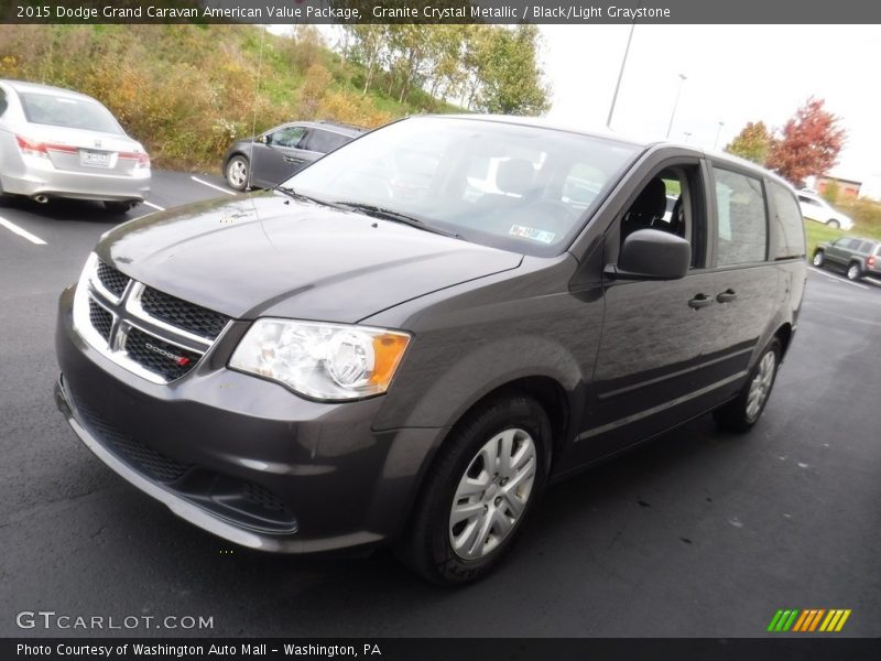 Granite Crystal Metallic / Black/Light Graystone 2015 Dodge Grand Caravan American Value Package
