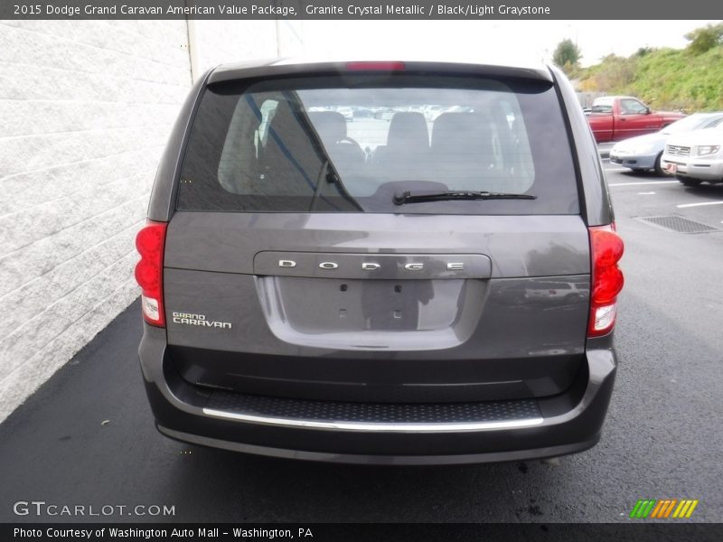 Granite Crystal Metallic / Black/Light Graystone 2015 Dodge Grand Caravan American Value Package