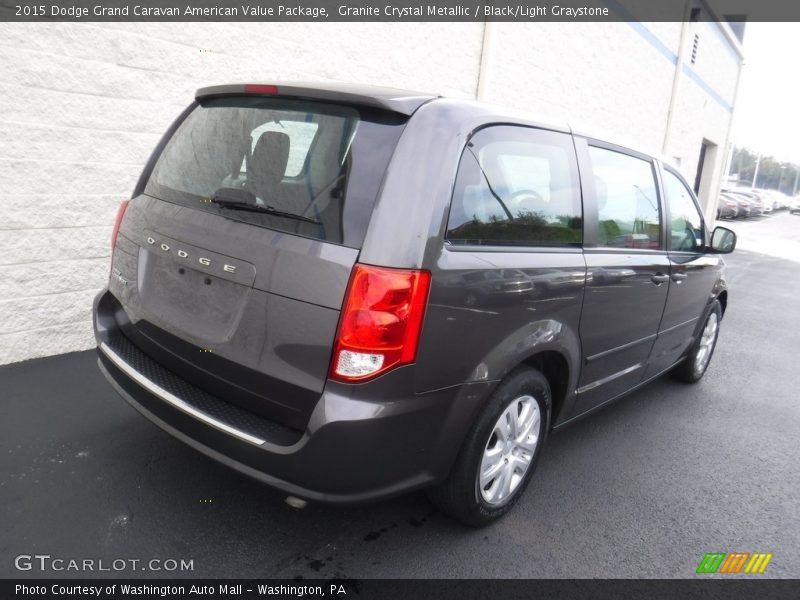 Granite Crystal Metallic / Black/Light Graystone 2015 Dodge Grand Caravan American Value Package