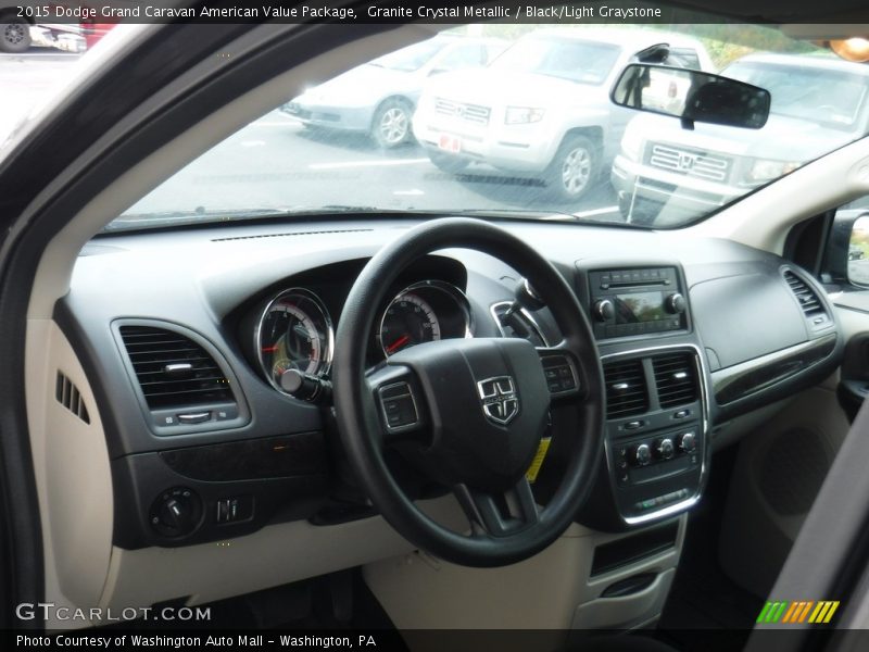 Granite Crystal Metallic / Black/Light Graystone 2015 Dodge Grand Caravan American Value Package