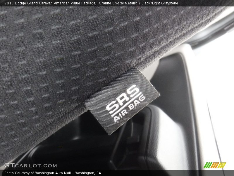 Granite Crystal Metallic / Black/Light Graystone 2015 Dodge Grand Caravan American Value Package