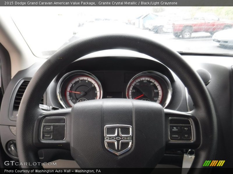 Granite Crystal Metallic / Black/Light Graystone 2015 Dodge Grand Caravan American Value Package
