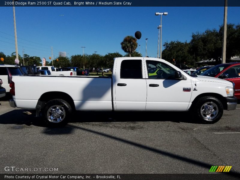 Bright White / Medium Slate Gray 2008 Dodge Ram 2500 ST Quad Cab