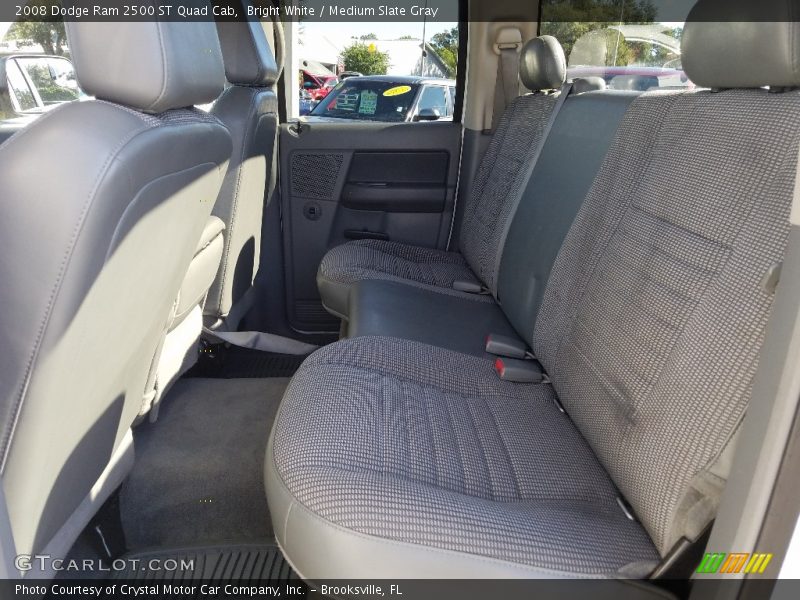 Bright White / Medium Slate Gray 2008 Dodge Ram 2500 ST Quad Cab