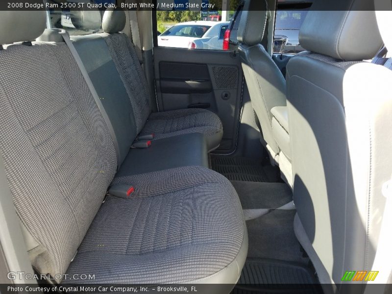 Bright White / Medium Slate Gray 2008 Dodge Ram 2500 ST Quad Cab
