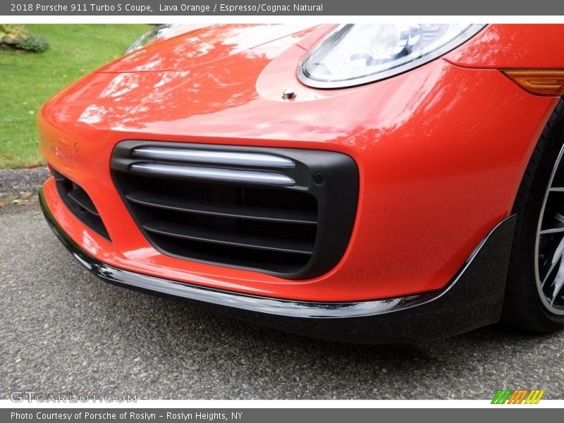 Lava Orange / Espresso/Cognac Natural 2018 Porsche 911 Turbo S Coupe