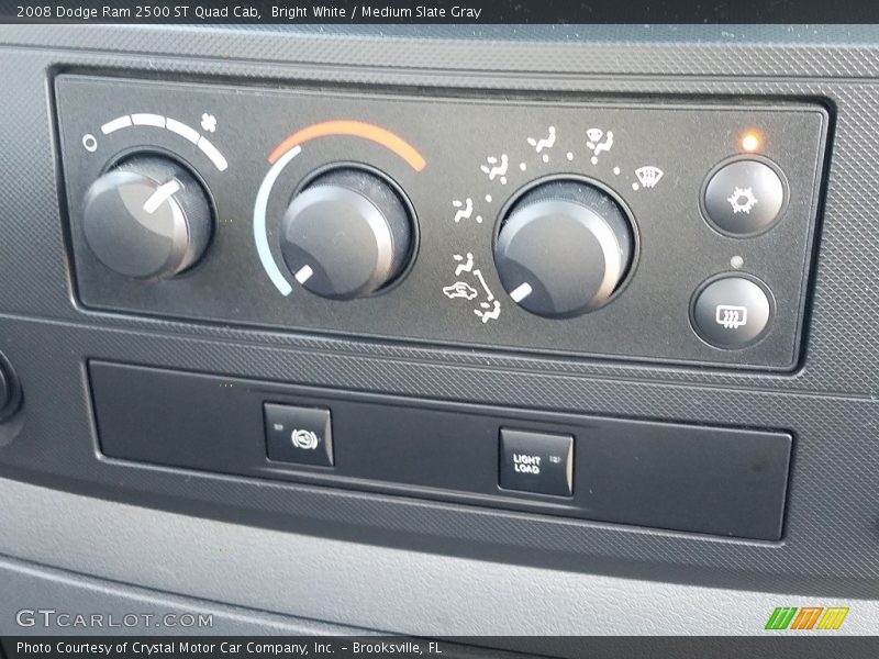 Bright White / Medium Slate Gray 2008 Dodge Ram 2500 ST Quad Cab