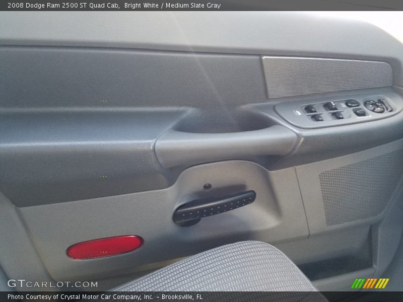 Bright White / Medium Slate Gray 2008 Dodge Ram 2500 ST Quad Cab