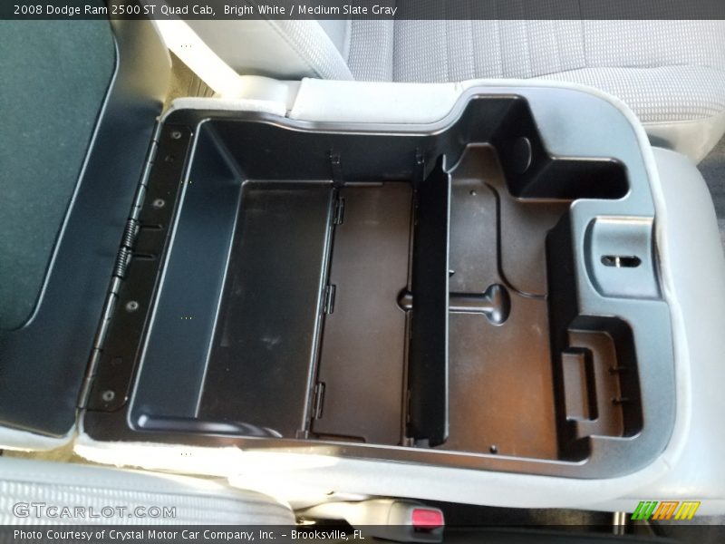 Bright White / Medium Slate Gray 2008 Dodge Ram 2500 ST Quad Cab