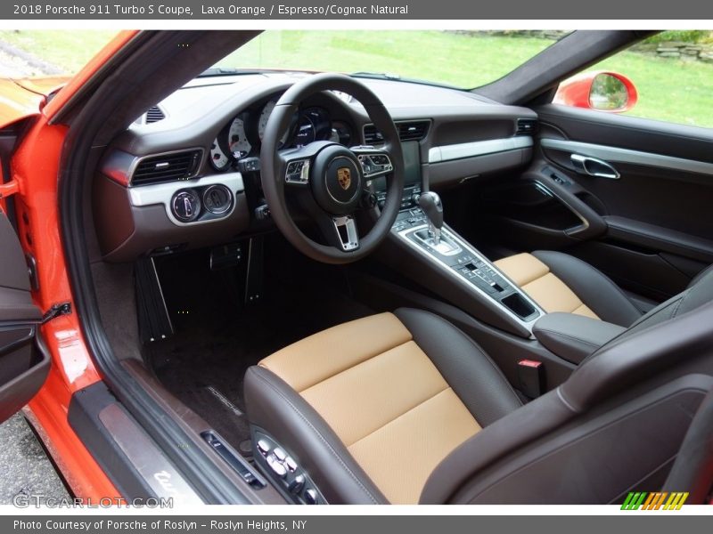  2018 911 Turbo S Coupe Espresso/Cognac Natural Interior