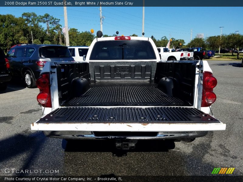 Bright White / Medium Slate Gray 2008 Dodge Ram 2500 ST Quad Cab