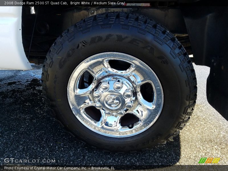 Bright White / Medium Slate Gray 2008 Dodge Ram 2500 ST Quad Cab