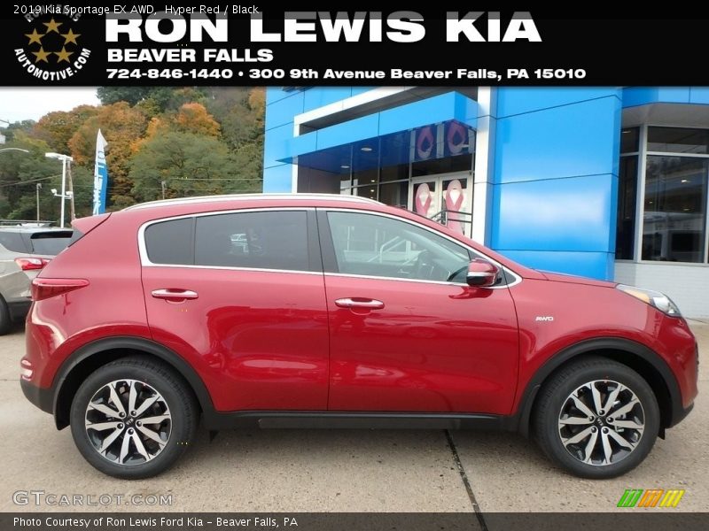 Hyper Red / Black 2019 Kia Sportage EX AWD