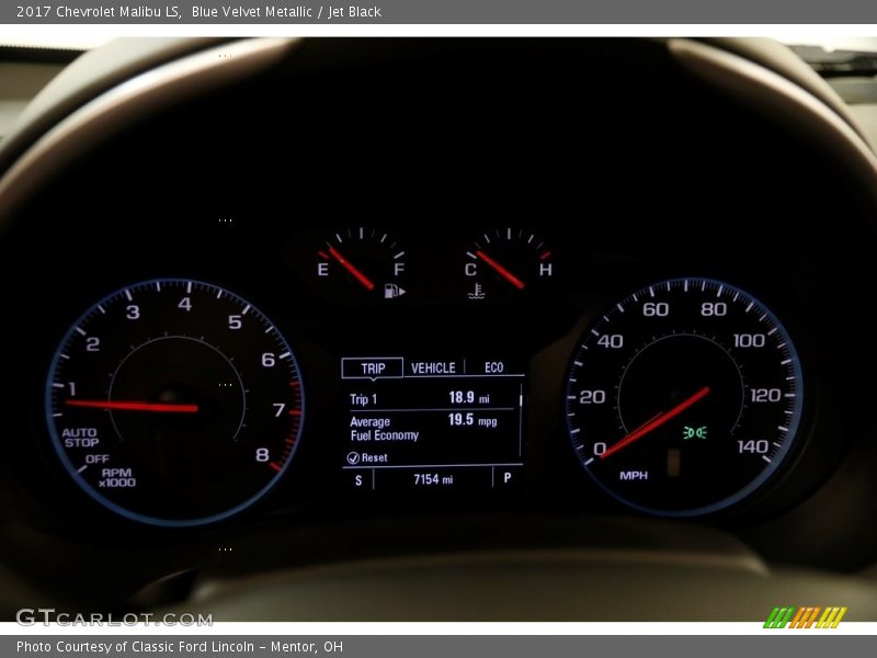Blue Velvet Metallic / Jet Black 2017 Chevrolet Malibu LS