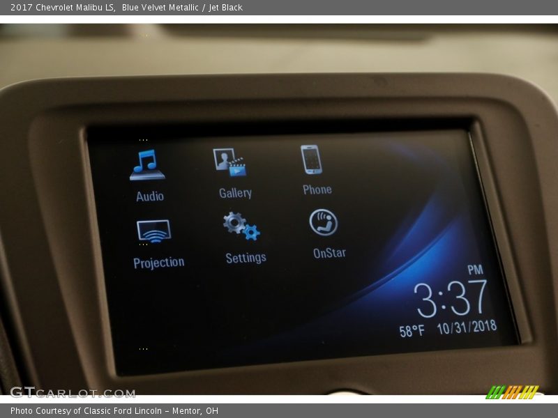 Blue Velvet Metallic / Jet Black 2017 Chevrolet Malibu LS